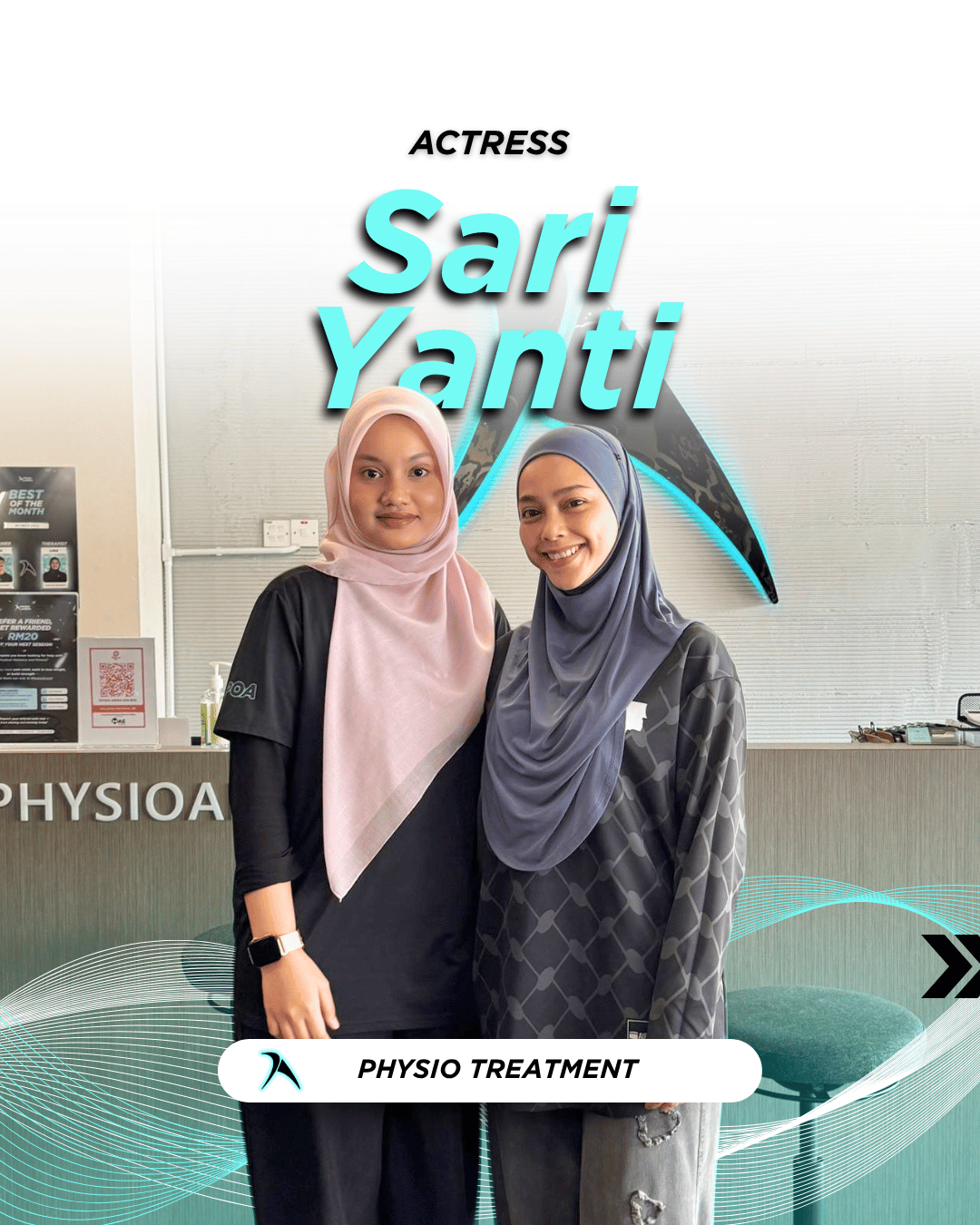 Sari Yanti at Physio Arena